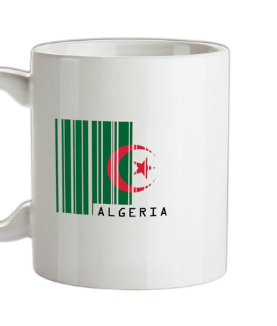 Algeria Barcode Style Flag Ceramic Mug