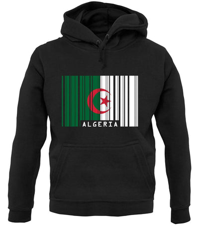 Algeria Barcode Style Flag unisex hoodie