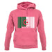 Algeria Barcode Style Flag unisex hoodie