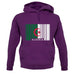 Algeria Barcode Style Flag unisex hoodie