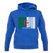 Algeria Barcode Style Flag unisex hoodie