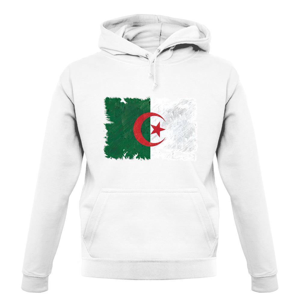 Algeria Grunge Style Flag unisex hoodie