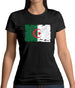 Algeria Grunge Style Flag Womens T-Shirt