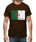 Algeria Grunge Style Flag Mens T-Shirt