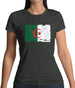 Algeria Grunge Style Flag Womens T-Shirt