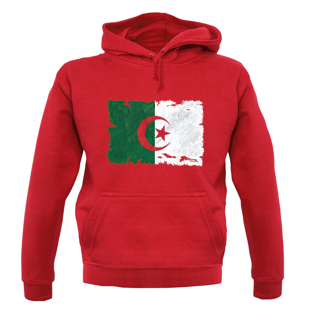 Algeria Grunge Style Flag unisex hoodie