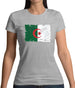 Algeria Grunge Style Flag Womens T-Shirt