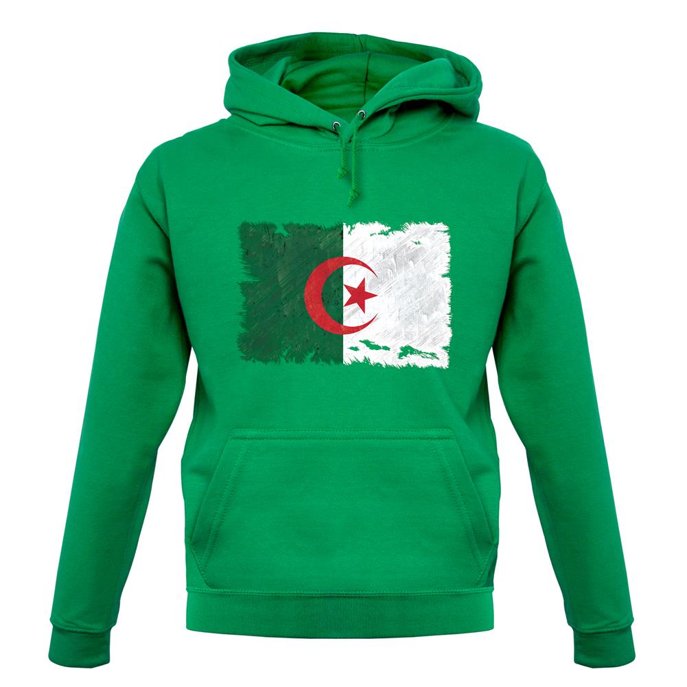 Algeria Grunge Style Flag unisex hoodie
