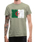 Algeria Grunge Style Flag Mens T-Shirt