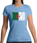 Algeria Grunge Style Flag Womens T-Shirt