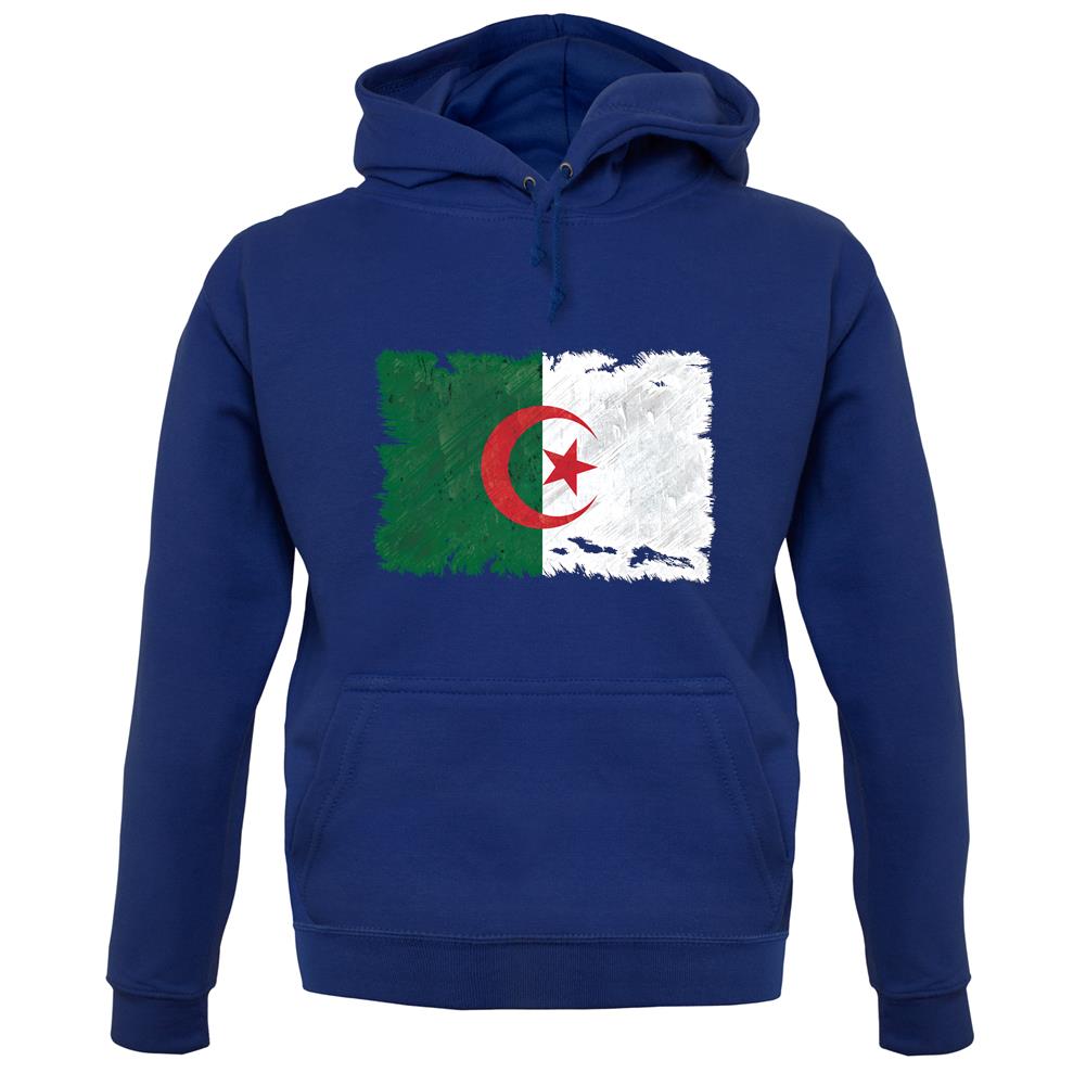 Algeria Grunge Style Flag unisex hoodie