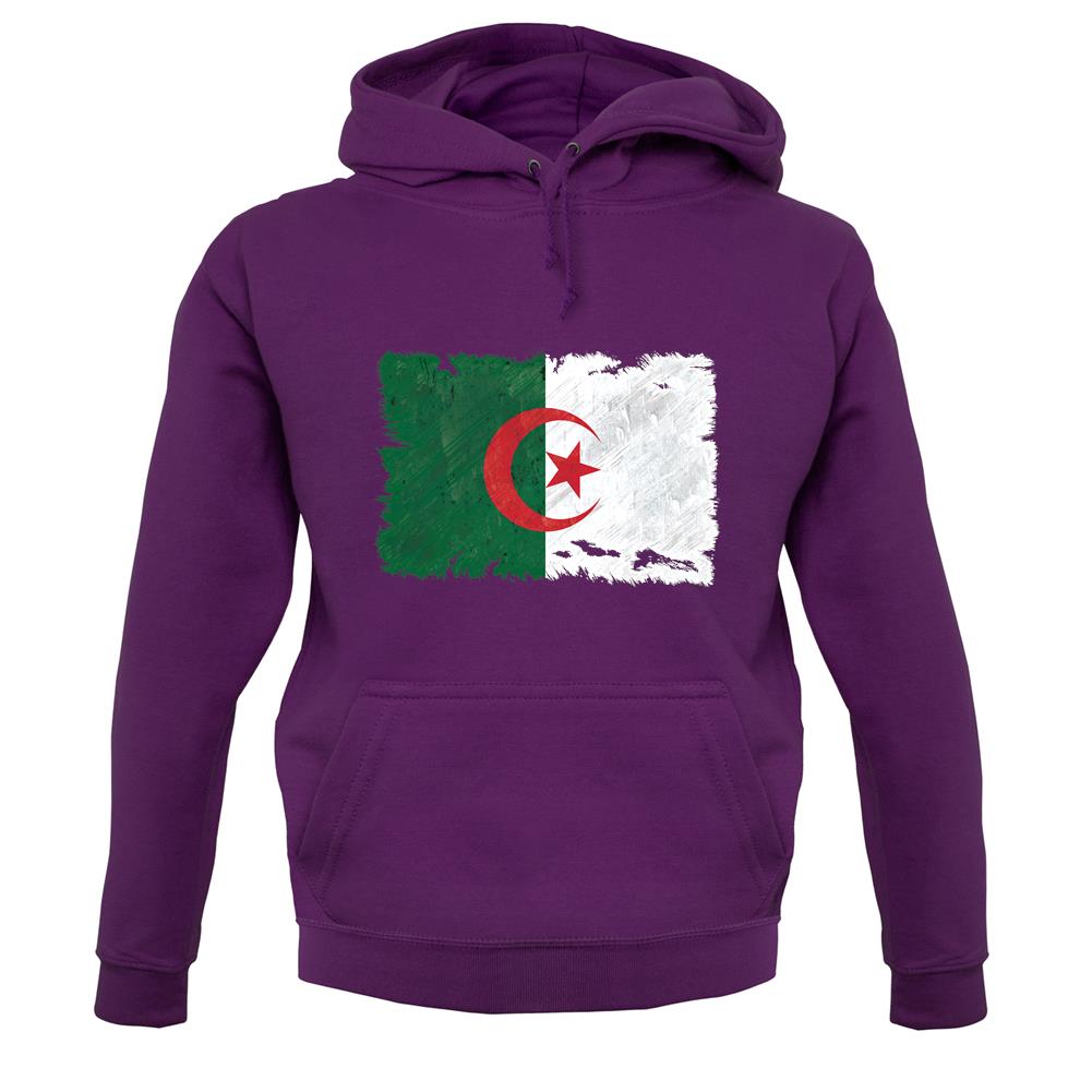 Algeria Grunge Style Flag unisex hoodie
