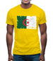 Algeria Grunge Style Flag Mens T-Shirt