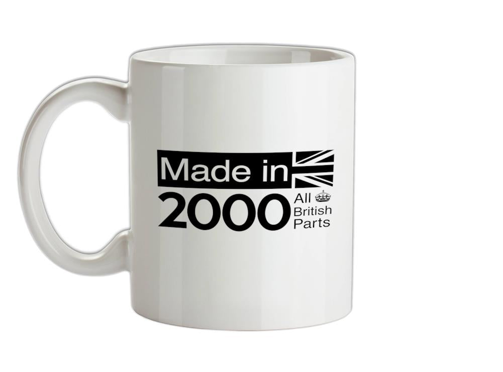 Made In 2000 All British Parts Crown Ceramic Mug