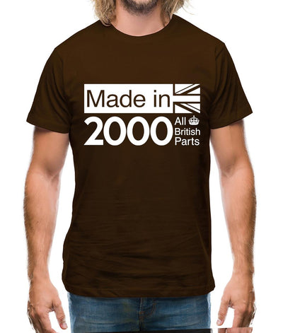 Made In 2000 All British Parts Crown Mens T-Shirt