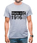 Made In 1916 All British Parts Crown Mens T-Shirt