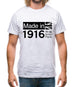 Made In 1916 All British Parts Crown Mens T-Shirt