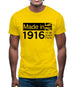 Made In 1916 All British Parts Crown Mens T-Shirt