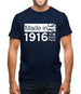 Made In 1916 All British Parts Crown Mens T-Shirt