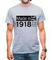 Made In 1918 All British Parts Crown Mens T-Shirt