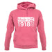 Made In 1918 All British Parts Crown unisex hoodie