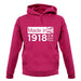 Made In 1918 All British Parts Crown unisex hoodie