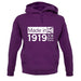 Made In 1919 All British Parts Crown unisex hoodie
