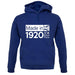 Made In 1920 All British Parts Crown unisex hoodie