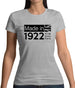 Made In 1922 All British Parts Crown Womens T-Shirt