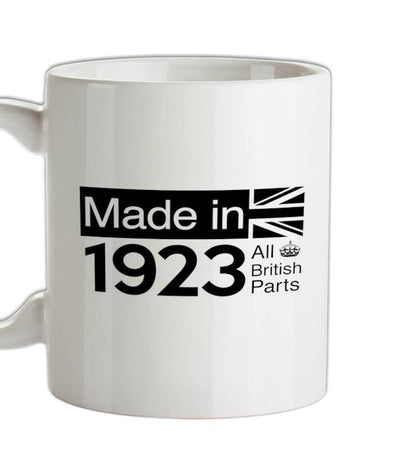 Made In 1923 All British Parts Crown Ceramic Mug