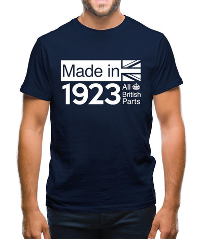 Made In 1923 All British Parts Crown Mens T-Shirt
