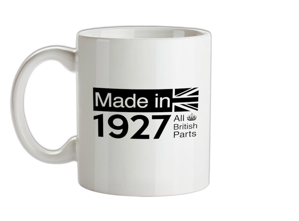 Made In 1927 All British Parts Crown Ceramic Mug