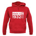 Made In 1932 All British Parts Crown unisex hoodie
