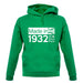 Made In 1932 All British Parts Crown unisex hoodie