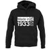 Made In 1933 All British Parts Crown unisex hoodie