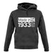 Made In 1933 All British Parts Crown unisex hoodie