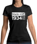 Made In 1934 All British Parts Crown Womens T-Shirt