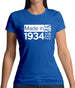 Made In 1934 All British Parts Crown Womens T-Shirt