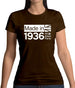 Made In 1936 All British Parts Crown Womens T-Shirt
