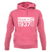 Made In 1937 All British Parts Crown unisex hoodie