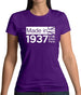 Made In 1937 All British Parts Crown Womens T-Shirt