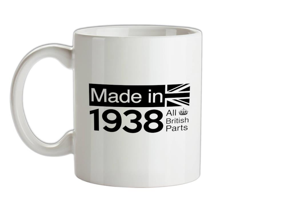 Made In 1938 All British Parts Crown Ceramic Mug