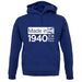 Made In 1940 All British Parts Crown unisex hoodie