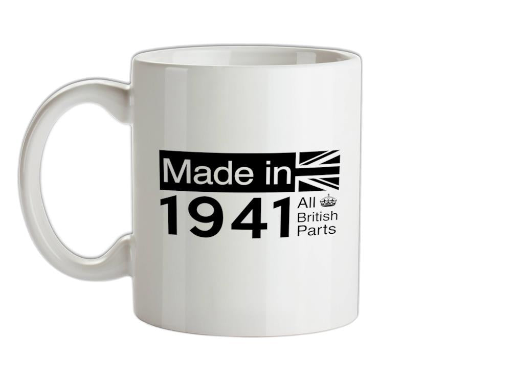 Made In 1941 All British Parts Crown Ceramic Mug