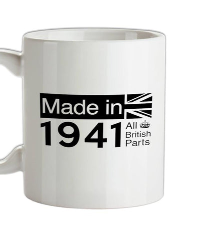 Made In 1941 All British Parts Crown Ceramic Mug