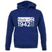 Made In 1942 All British Parts Crown unisex hoodie