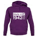 Made In 1942 All British Parts Crown unisex hoodie