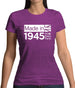 Made In 1945 All British Parts Crown Womens T-Shirt