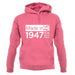 Made In 1947 All British Parts Crown unisex hoodie