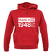 Made In 1948 All British Parts Crown unisex hoodie